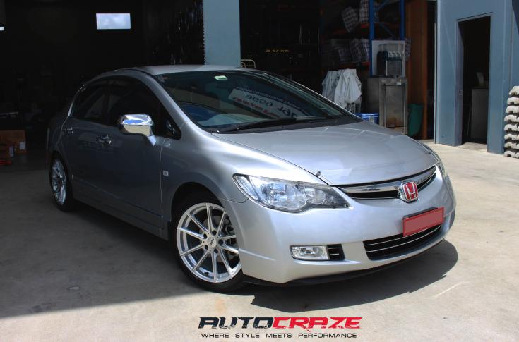 HONDA CIVIC 5 STUD BATHURST SILVER
